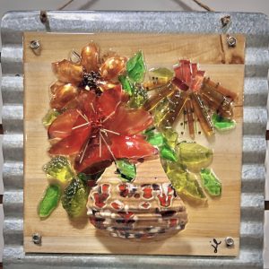 Florals Orange  Bronze