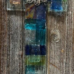 Cross with Silver Flower