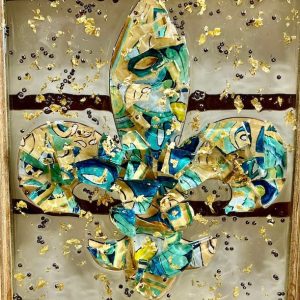 Fleur de lis in Blues