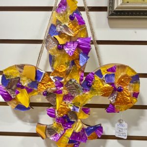 Fleur-de-lis in Purple and Gold